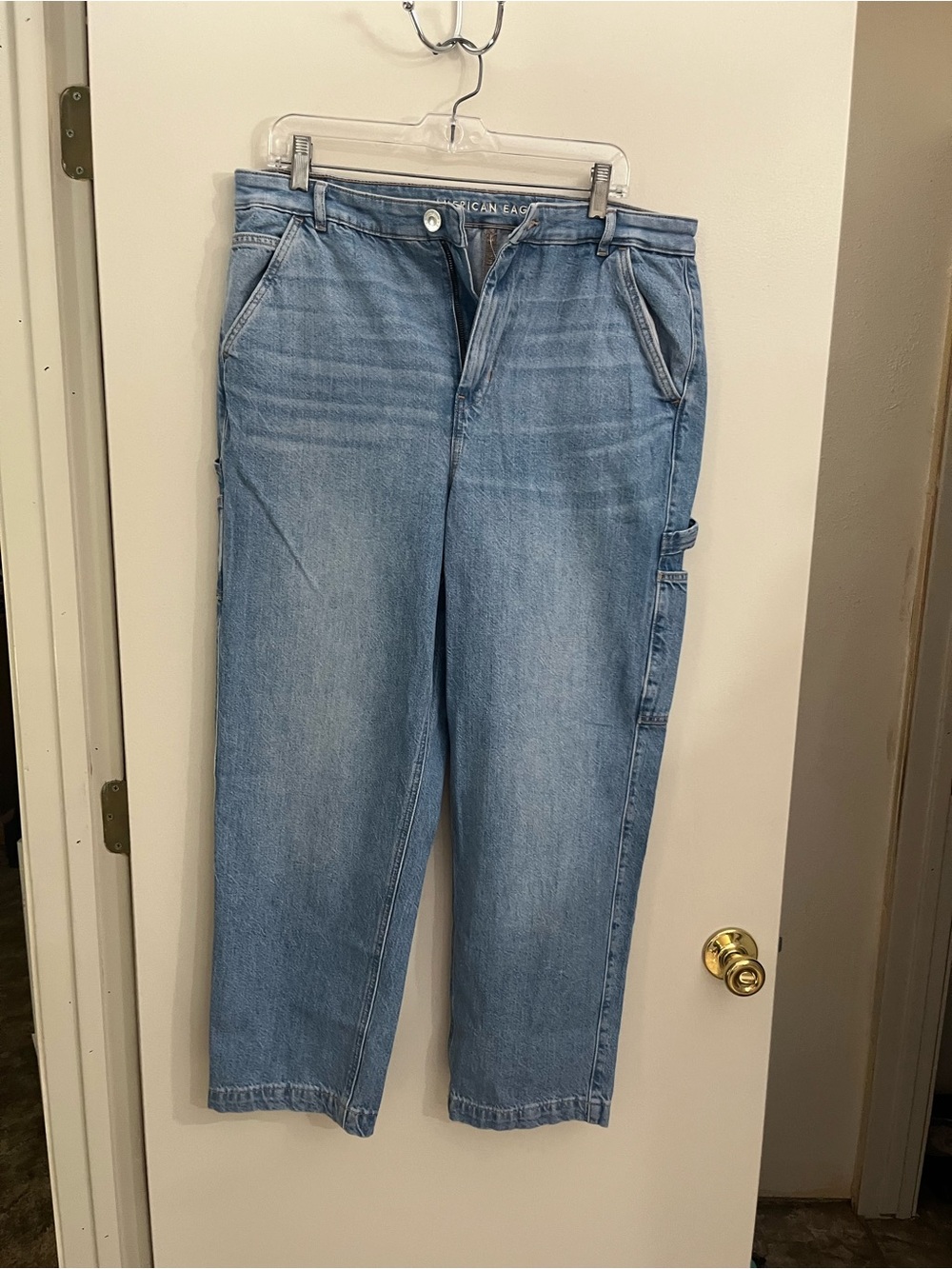 American Eagle Outfitters Light Blue Relaxed Carpenter Jeans